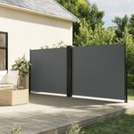 Casa si Gradina - Gradina si terasa - Umbrele si pavilioane - Umbrele - Copertina laterala retractabila, antracit, 180x1000 cm - Infinity.ro