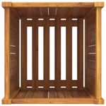 Casa si Gradina - Gradinarit si plante - Plante si ghivece - Ghivece si suporturi - Jardiniera de gradina cu captuseala, 42x42x75 cm, lemn acacia - Infinity.ro