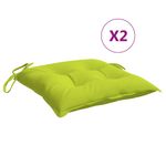 Casa si Gradina - Textile si covoare - Perne si pilote - Perne decorative - Perne de scaun 2 buc. verde deschis 50x50x7 cm textil oxford - Infinity.ro