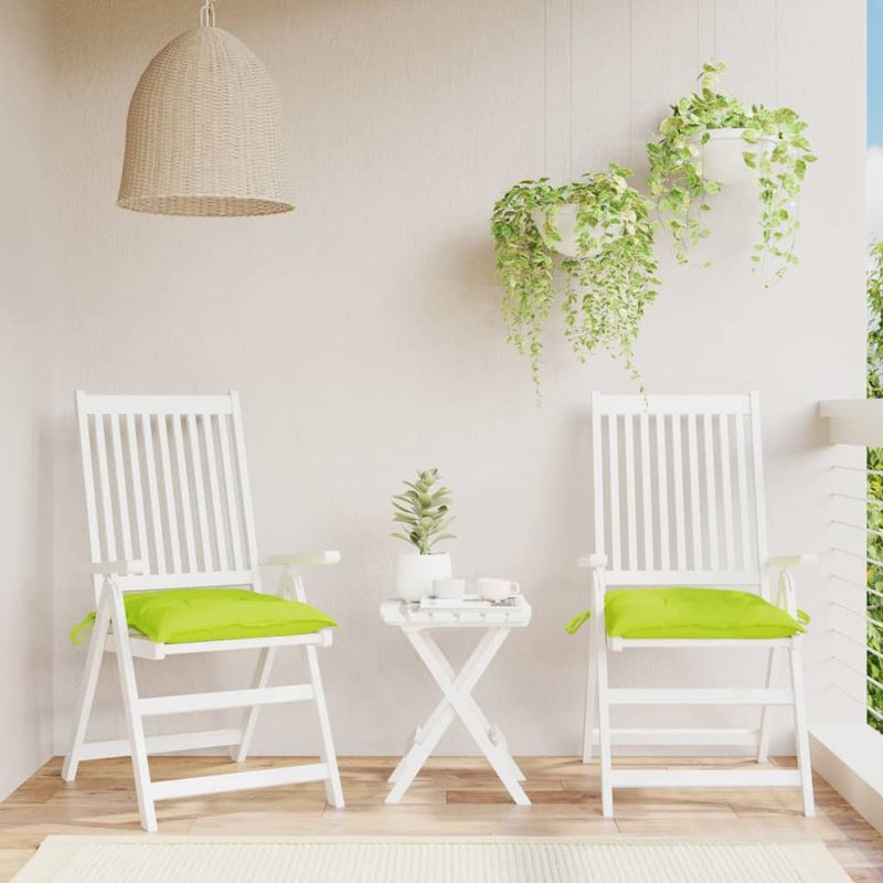 Casa si Gradina - Textile si covoare - Perne si pilote - Perne decorative - Perne de scaun 2 buc. verde deschis 50x50x7 cm textil oxford - Infinity.ro