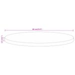 Casa si Gradina - Mobilier - Feronerie si accesorii mobila - Blat de masa rotund, diametru 60x2,5 cm, lemn masiv de mango brut, lemn de mango (natural) - Infinity.ro