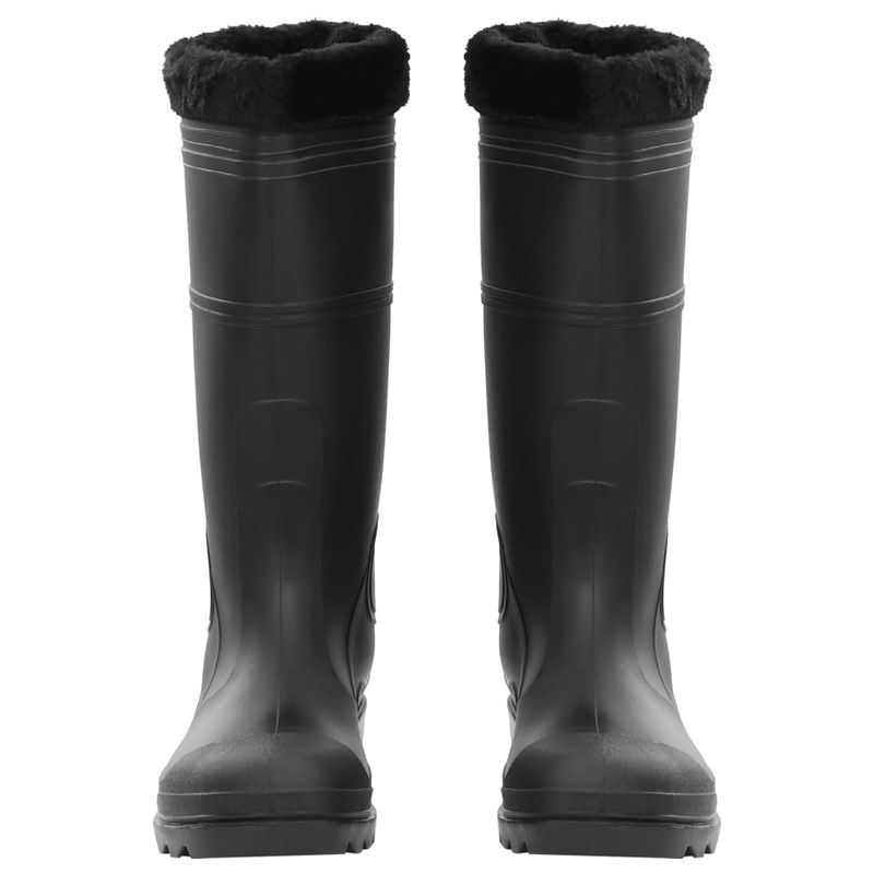 Sport si Outdoor - Echipament Sportiv - Incaltaminte sport - Ghete si bocanci - Cizme de ploaie cu sosete detasabile, negru, marime 45, PVC - Infinity.ro