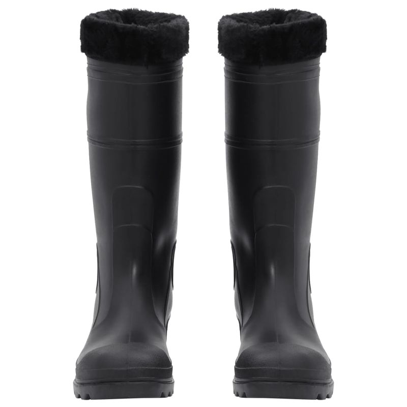 Sport si Outdoor - Echipament Sportiv - Incaltaminte sport - Ghete si bocanci - Cizme de ploaie cu sosete detasabile, negru, marime 43, PVC - Infinity.ro