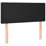 Casa si Gradina - Mobilier - Paturi si accesorii - Paturi - Pat box spring cu saltea, negru, 120x190 cm, piele ecologica - Infinity.ro