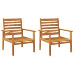 Casa si Gradina - Gradina si terasa - Mobilier exterior - Seturi mobila gradina - Set lounge de gradina 5 piese din lemn masiv de salcam, model 2x scaun + 2x bancă + masă - Infinity.ro