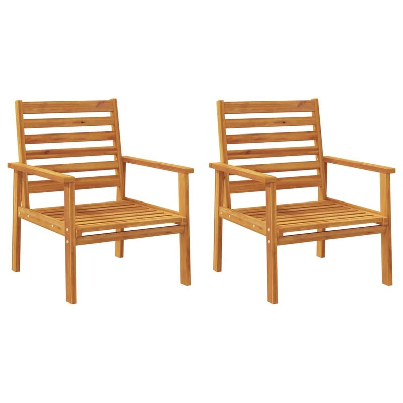 Casa si Gradina - Gradina si terasa - Mobilier exterior - Seturi mobila gradina - Set lounge de gradina 5 piese din lemn masiv de salcam, model 2x scaun + 2x bancă + masă - Infinity.ro