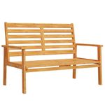 Casa si Gradina - Gradina si terasa - Mobilier exterior - Seturi mobila gradina - Set lounge de gradina 5 piese din lemn masiv de salcam, model 2x scaun + 2x bancă + masă - Infinity.ro