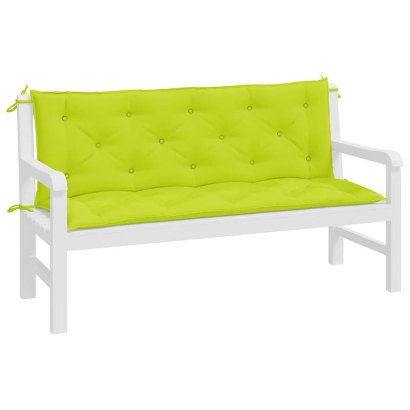 Casa si Gradina - Gradina si terasa - Mobilier exterior - Perne decorative exterior - Perne banca de gradina 2 buc., verde aprins, tesatura oxford, mărime 150x50x7 cm - Infinity.ro