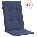Casa si Gradina - Textile si covoare - Perne si pilote - Perne decorative - Perne scaune cu spatar inalt, 2 buc., bleumarin, textil - Infinity.ro
