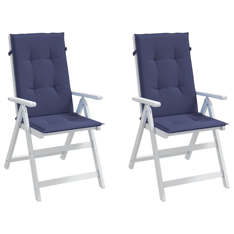Casa si Gradina - Textile si covoare - Perne si pilote - Perne decorative - Perne scaune cu spatar inalt, 2 buc., bleumarin, textil - Infinity.ro