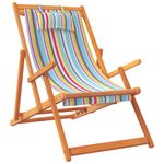 Casa si Gradina - Gradina si terasa - Mobilier exterior - Scaune si sezlonguri gradina - Scaune de plaja pliante, 2 buc., multicolor, material textil, model cu cotieră" - Infinity.ro