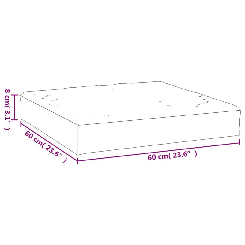 Casa si Gradina - Gradina si terasa - Mobilier exterior - Perne decorative exterior - Perna pentru paleti, bej, 60x60x8 cm, tesatura Oxford - Infinity.ro