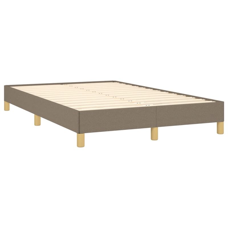 Casa si Gradina - Mobilier - Paturi si accesorii - Paturi - Pat box spring cu saltea, taupe, 120x190 cm material textil - Infinity.ro