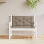 Casa si Gradina - Gradina si terasa - Mobilier exterior - Perne decorative exterior - Perne banca de gradina 2 buc., gri taupe, tesatura oxford, mărime 100x50x7 cm - Infinity.ro