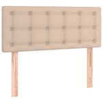 Casa si Gradina - Mobilier - Paturi si accesorii - Paturi - Pat box spring cu saltea, cappuccino, 120x190cm piele ecologica - Infinity.ro