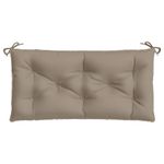 Casa si Gradina - Gradina si terasa - Mobilier exterior - Perne decorative exterior - Perne banca de gradina 2 buc., gri taupe, tesatura oxford, mărime 100x50x7 cm - Infinity.ro