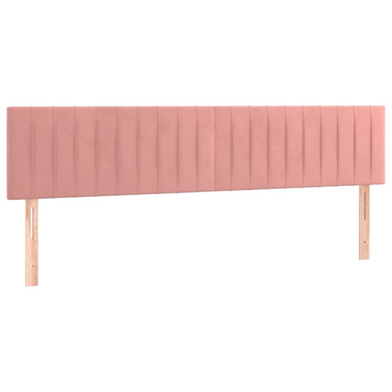 Casa si Gradina - Mobilier - Paturi si accesorii - Paturi - Cadru de pat cu tablie, roz, 120x190 cm, catifea - Infinity.ro