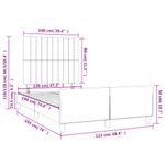 Casa si Gradina - Mobilier - Paturi si accesorii - Paturi - Cadru de pat cu tablie, roz, 120x190 cm, catifea - Infinity.ro