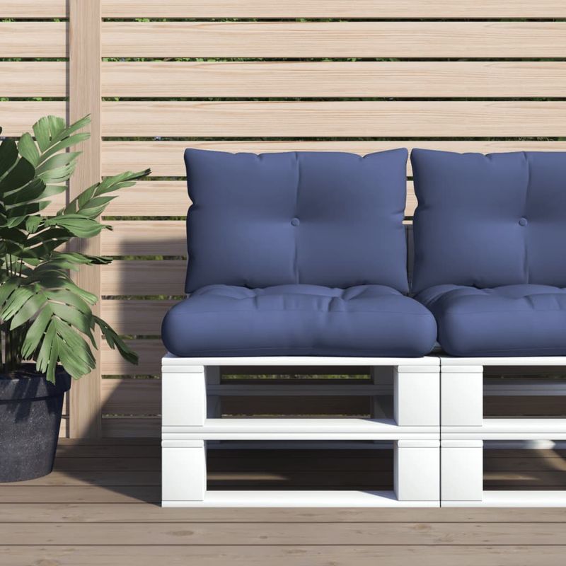 Casa si Gradina - Gradina si terasa - Mobilier exterior - Perne decorative exterior - Set perna de paleti, bleumarin, 60x38x13 cm, material textil - Infinity.ro