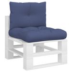 Casa si Gradina - Gradina si terasa - Mobilier exterior - Perne decorative exterior - Set perna de paleti, bleumarin, 60x38x13 cm, material textil - Infinity.ro