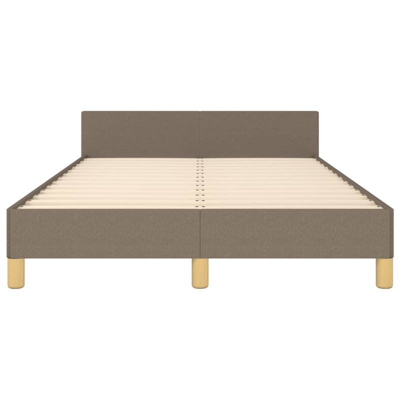 Casa si Gradina - Mobilier - Paturi si accesorii - Paturi - Cadru de pat cu tablie, gri taupe, 120x190 cm, material textil - Infinity.ro