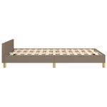 Casa si Gradina - Mobilier - Paturi si accesorii - Paturi - Cadru de pat cu tablie, gri taupe, 120x190 cm, material textil - Infinity.ro