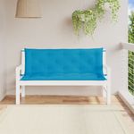 Casa si Gradina - Gradina si terasa - Mobilier exterior - Perne decorative exterior - Perne banca de gradina 2buc., albastru deschis, tesatura oxford, mărime 150x50x7 cm - Infinity.ro