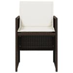 Casa si Gradina - Gradina si terasa - Mobilier exterior - Scaune si sezlonguri gradina - Scaune de gradina cu perne, 4 buc., maro, poliratan - Infinity.ro