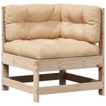 Casa si Gradina - Gradina si terasa - Mobilier exterior - Seturi mobila gradina - Set mobilier gradina cu perne, 3 piese, lemn masiv de pin - Infinity.ro