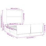 Casa si Gradina - Mobilier - Paturi si accesorii - Paturi - Cadru de pat cu tablie, negru, 120x190 cm, piele ecologica - Infinity.ro
