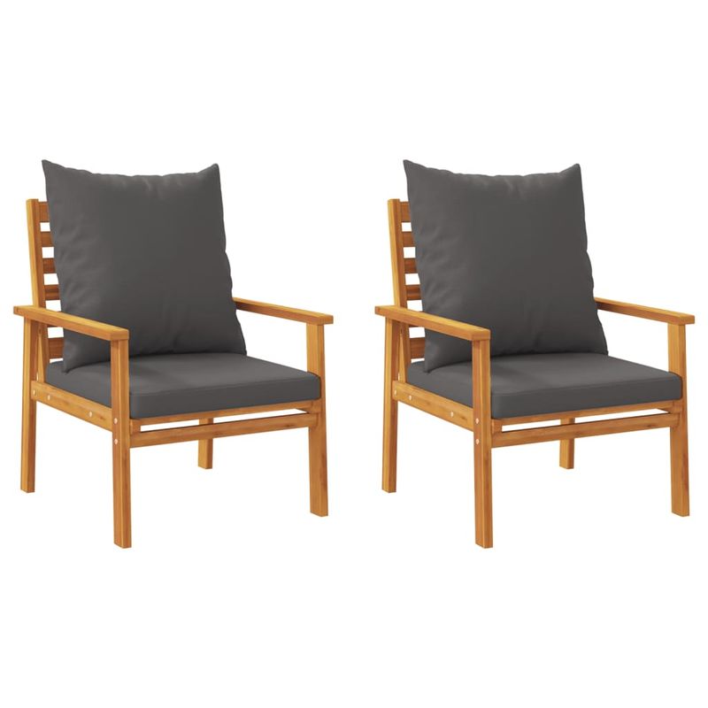 Casa si Gradina - Gradina si terasa - Mobilier exterior - Seturi mobila gradina - Set mobilier de gradina cu perne, 5 buc., lemn masiv acacia - Infinity.ro