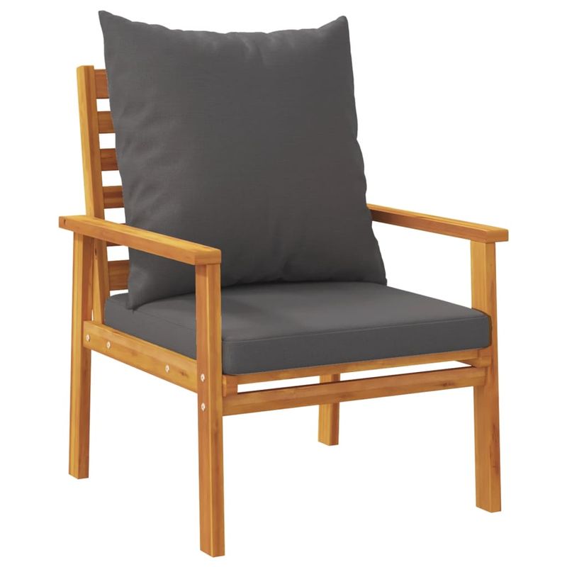 Casa si Gradina - Gradina si terasa - Mobilier exterior - Seturi mobila gradina - Set mobilier de gradina cu perne, 5 buc., lemn masiv acacia - Infinity.ro