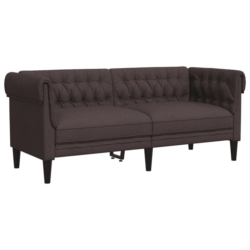 Casa si Gradina - Mobilier - Seturi de mobilier - Seturi living - Set canapele, 3 piese, maro inchis, material textil - Infinity.ro