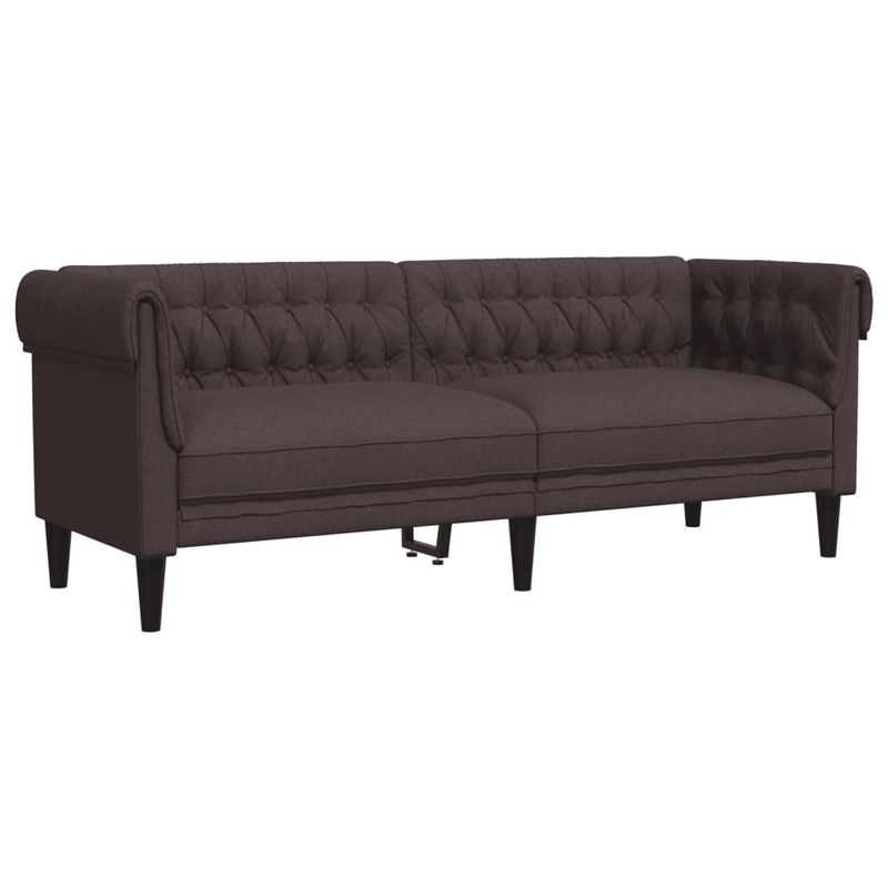 Casa si Gradina - Mobilier - Seturi de mobilier - Seturi living - Set canapele, 3 piese, maro inchis, material textil - Infinity.ro