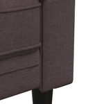 Casa si Gradina - Mobilier - Seturi de mobilier - Seturi living - Set canapele, 3 piese, maro inchis, material textil - Infinity.ro