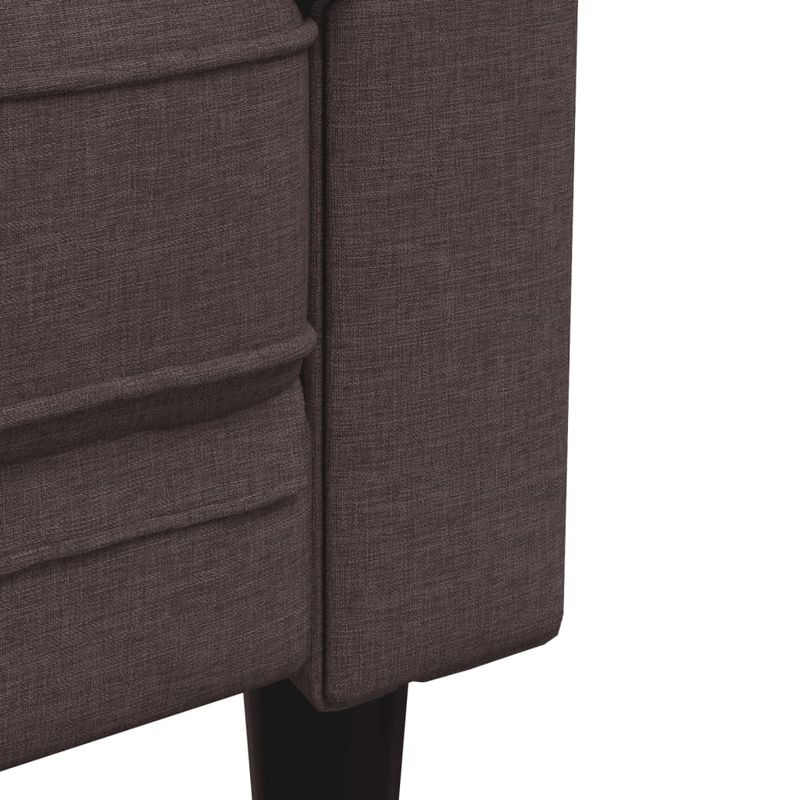 Casa si Gradina - Mobilier - Seturi de mobilier - Seturi living - Set canapele, 3 piese, maro inchis, material textil - Infinity.ro
