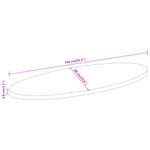 Casa si Gradina - Mobilier - Feronerie si accesorii mobila - Blat de masa oval, 140x60x3,8 cm, lemn masiv de acacia - Infinity.ro