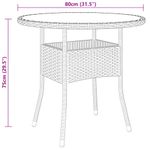Casa si Gradina - Gradina si terasa - Mobilier exterior - Seturi mobila gradina - Set mobilier bistro gradina 3 piese, negru, poliratan si sticla - Infinity.ro