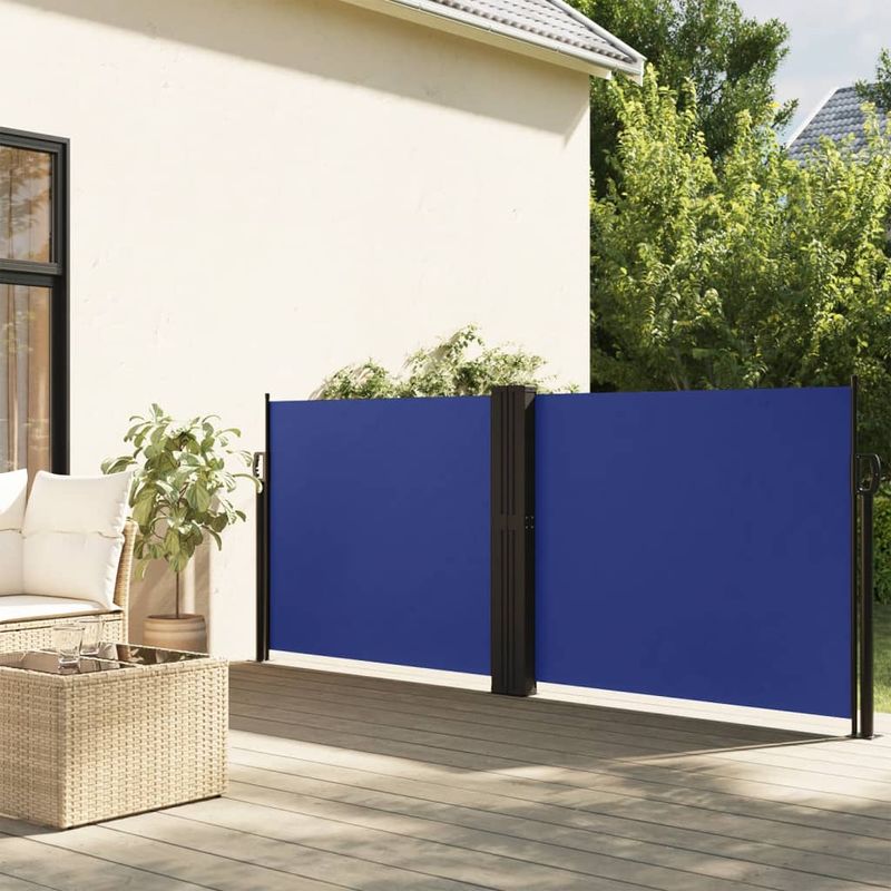 Casa si Gradina - Gradina si terasa - Umbrele si pavilioane - Umbrele - Copertina laterala retractabila, albastru, 100 x 1000 cm - Infinity.ro