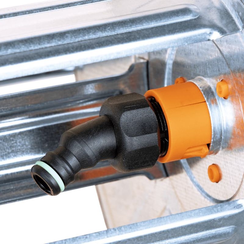 Casa si Gradina - Gradinarit si plante - Instalatii si accesorii pentru irigatii - Furtunuri de gradina si accesorii - Tambur de perete pentru furtun de 50 m 1/2" sau 35 m 3/4", otel - Infinity.ro