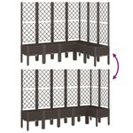 Casa si Gradina - Gradinarit si plante - Plante si ghivece - Ghivece si suporturi - Jardiniera de gradina cu spalier, maro, 160x120x142 cm, PP - Infinity.ro