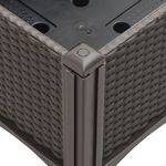 Casa si Gradina - Gradinarit si plante - Plante si ghivece - Ghivece si suporturi - Jardiniera de gradina cu spalier, maro, 160x120x142 cm, PP - Infinity.ro