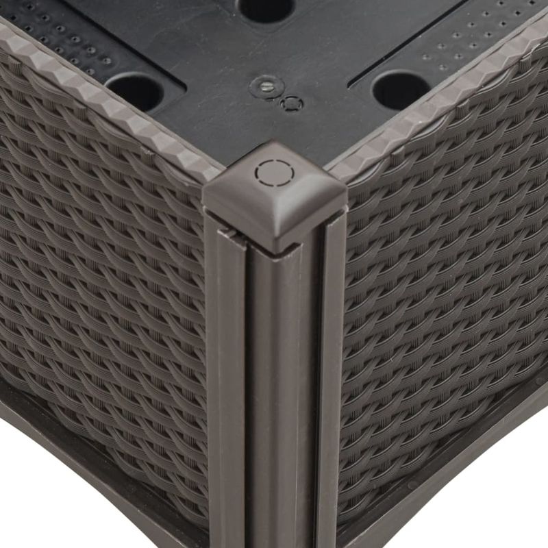 Casa si Gradina - Gradinarit si plante - Plante si ghivece - Ghivece si suporturi - Jardiniera de gradina cu spalier, maro, 160x120x142 cm, PP - Infinity.ro