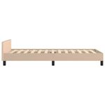 Casa si Gradina - Mobilier - Paturi si accesorii - Paturi - Cadru de pat cu tablie, cappuccino, 80x200 cm, piele ecologica - Infinity.ro