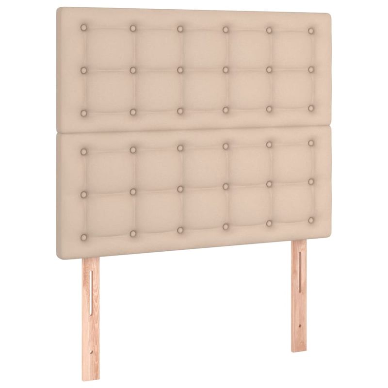 Casa si Gradina - Mobilier - Paturi si accesorii - Paturi - Cadru de pat cu tablie, cappuccino, 80x200 cm, piele ecologica - Infinity.ro