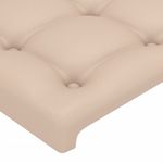Casa si Gradina - Mobilier - Paturi si accesorii - Paturi - Cadru de pat cu tablie, cappuccino, 80x200 cm, piele ecologica - Infinity.ro