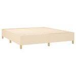 Casa si Gradina - Mobilier - Paturi si accesorii - Paturi - Pat cu arcuri, saltea si LED, crem, 180x200 cm, textil - Infinity.ro