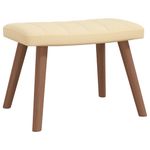 Casa si Gradina - Gradina si terasa - Balansoare si hamace - Balansoare - Scaun balansoar cu taburet, alb crem, catifea - Infinity.ro