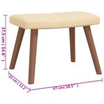 Casa si Gradina - Gradina si terasa - Balansoare si hamace - Balansoare - Scaun balansoar cu taburet, alb crem, catifea - Infinity.ro