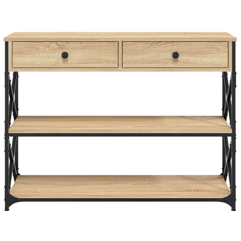 Casa si Gradina - Mobilier - Comode si corpuri - Console - Masuta consola, stejar sonoma, 100x28x75 cm, lemn prelucrat - Infinity.ro